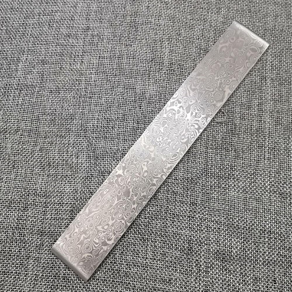 Handmade Damascus Steel Billet Knife/Blank Blade Making Bar Clouds 150x25x3mm