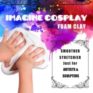 Sculpting and Cosplay Foam Clay, 300g of High Density Air Clay for Sculpting and Molding into Fun Projects and Cosplay Props. Foam Clay is Lightweight, Flexible, Easy to: Mold, Sand and Paint.