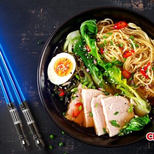 STAR CHOPSTICKS | FREE BOTTLE OPENER | 4 PAIRS DARK BOX | Lightsaber Chopsticks | Star Gifts and Toys for Kids | LED Light Up Reusable Safe Chopstick (4 PAIRS SET NEW)