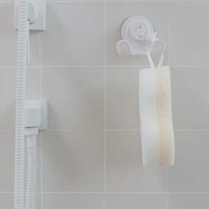 Umbra Flex Shower Storage Accessories with Patented Gel-Lock Technology Suction Cup, 5.8170000000000002 x 7.7469999999999999 x 6.1470000000000002 cm, White (Pack of 2)