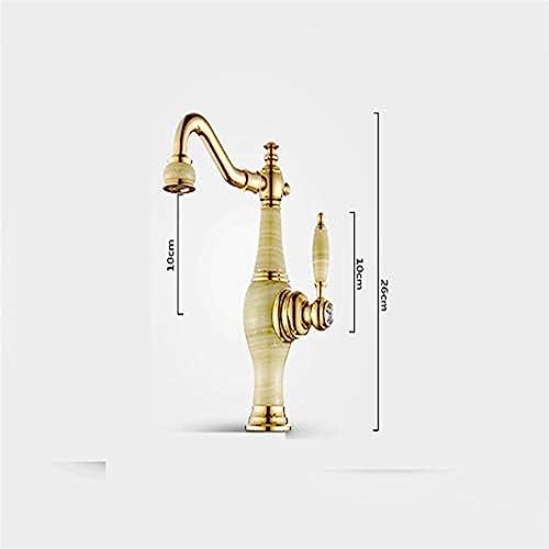 Kitchen & Bath Fixtures Taps Faucet,EuropUPC Basin Faucet Retro Bathroom Hot and Cold Faucet Wash Basin Rotating Faucet Under Counter Basin Faucet