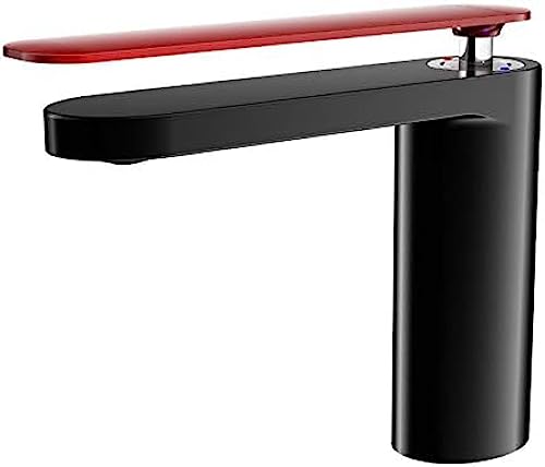 Kitchen & Bath Fixtures Taps Faucet,EuropUPC Style Copper Black Paint Basin Faucet Hotel Engineering Bathroom Hot and Cold Long Mouth Faucet