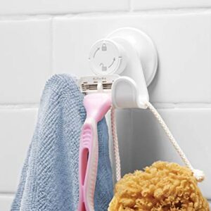 Umbra Flex Shower Storage Accessories with Patented Gel-Lock Technology Suction Cup, 5.8170000000000002 x 7.7469999999999999 x 6.1470000000000002 cm, White (Pack of 2)