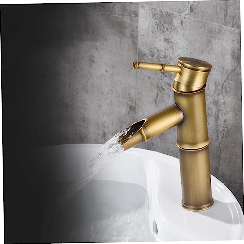 DOITOOL 3 pcs Bathroom Accessories Kitchen faucets with Down Sprayer Kitchen Sink Faucet faucets for Bath Sinks Bathtub Faucet Waterfall Faucet wash Basin Mixer tap Basin Faucet All Bronze