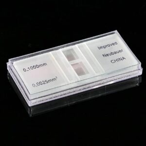 Improved Neubauer Hemocytometer Blood Cell Count Plate Glass Microscope Slide Coverslip Counting Chambers