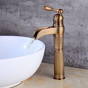 Kitchen & Bath Fixtures Taps Faucet,EuropUPC Waterfall Faucet Bathroom Heightening Above Counter Basin Faucet Wash Basin Hot and Cold Water Faucet