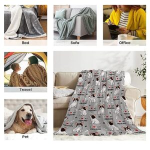 Lynnezilla French Bulldog Blanket - French Bulldog Gifts for Dog Lovers - Frenchie Decor for Couch Sofa Bed for All Seasons - Gifts for Frenchie Lovers - 40"x50" Frenchie Lover Gift for Boys Girls