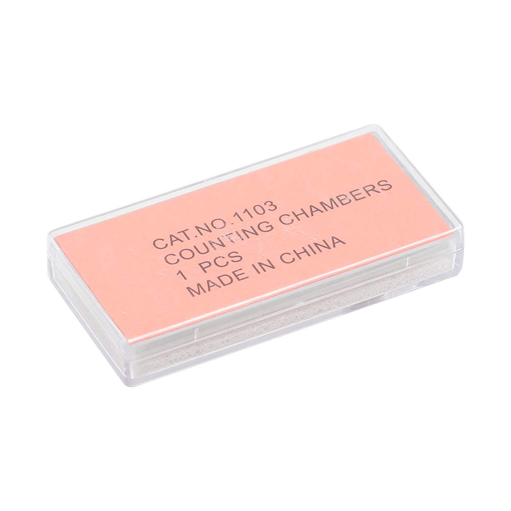 Improved Neubauer Hemocytometer Blood Cell Count Plate Glass Microscope Slide Coverslip Counting Chambers