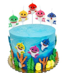 TUHI Products Birthday Cake Candles (Shark)