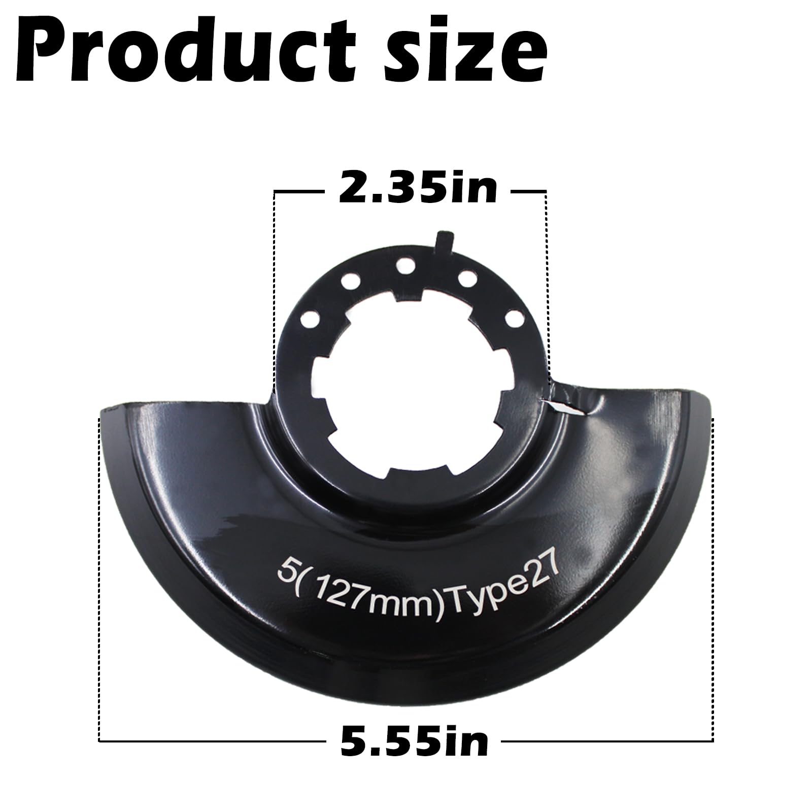 Follde 43-54-1220 for Milwaukee Angle Grinder Safety Guard, 5 Inch Type 27 Wheel Blade Guard, Fits for Milwaukee Angle Grinder 2780-20, 2781-20, 6117-30, 6117-31 & 6124-30