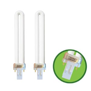 (2 pack) pl13-a-ffp 13w replacement light bulb with magnetic ballast,replace for ottlite lamps purchased before 2008,13w type a light bulb,5500k bright natural daylight,gx23 base