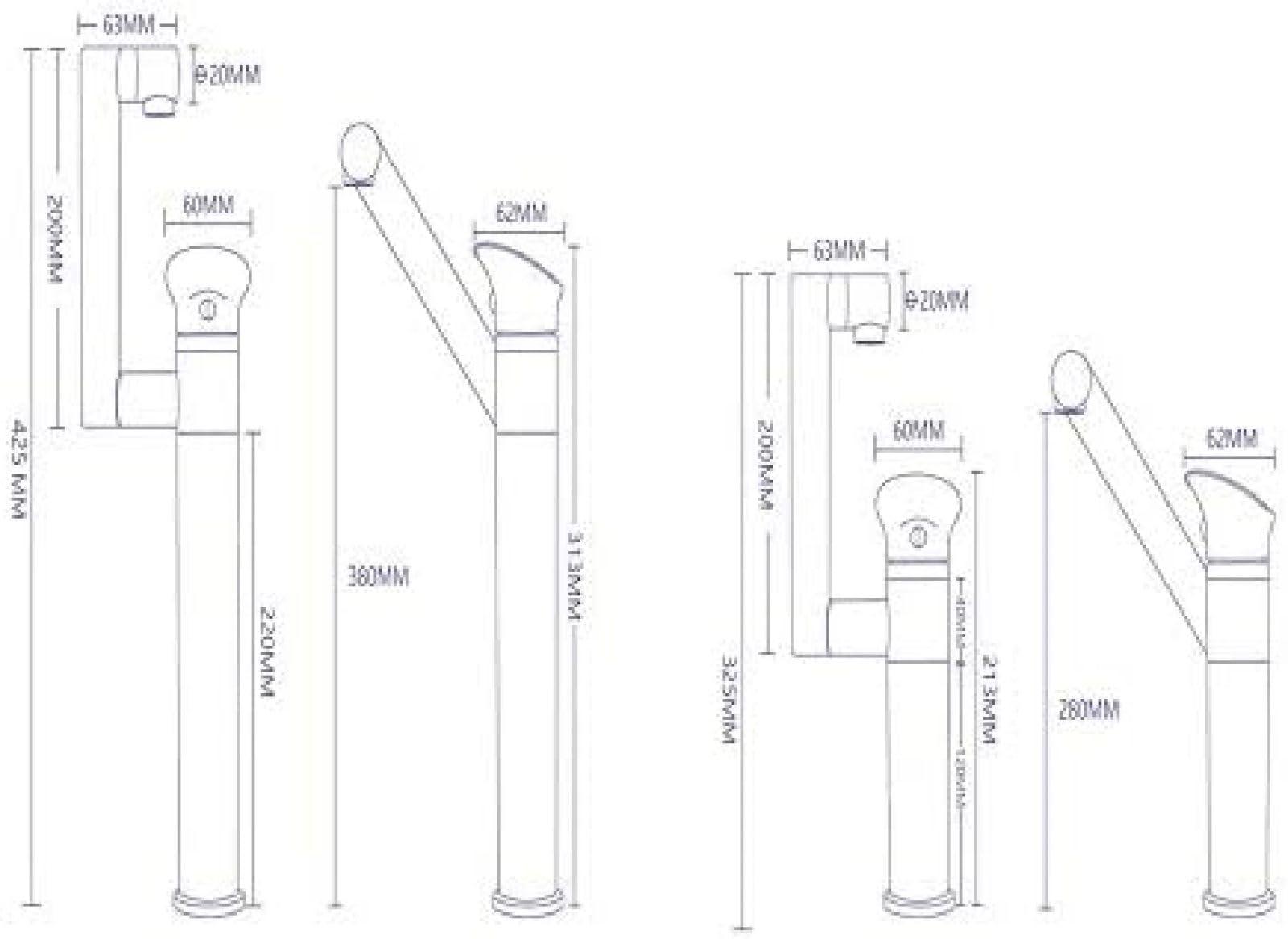 Kitchen & Bath Fixtures Taps Faucet, EuropUPC Basin Faucet Rotating Wash Basin Faucet Under Counter Basin Hot and Cold Faucet Retro Single Hole Faucet