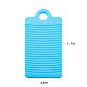 NUZAMAS Mini Plastic Washboard Fashion Washboard Non-Slip Washboard Clothes Washboard Hand Wash Board for Home Laundry Accessories Blue