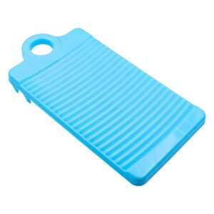 NUZAMAS Mini Plastic Washboard Fashion Washboard Non-Slip Washboard Clothes Washboard Hand Wash Board for Home Laundry Accessories Blue