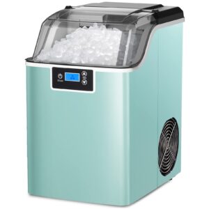 nugget ice maker countertop,44lbs/24h ice machine ice maker nugget-green