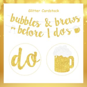 Bubbles & Brews Before I Do’s Banner for Bachelorette Party Bridal Shower Decorations Engagement Wedding Supplies