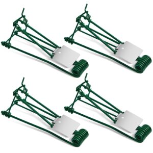 qualirey 4 pcs outdoor gopher trap easy set mole trap weather resistant gopher killer vole trap for lawn garden farm (green)