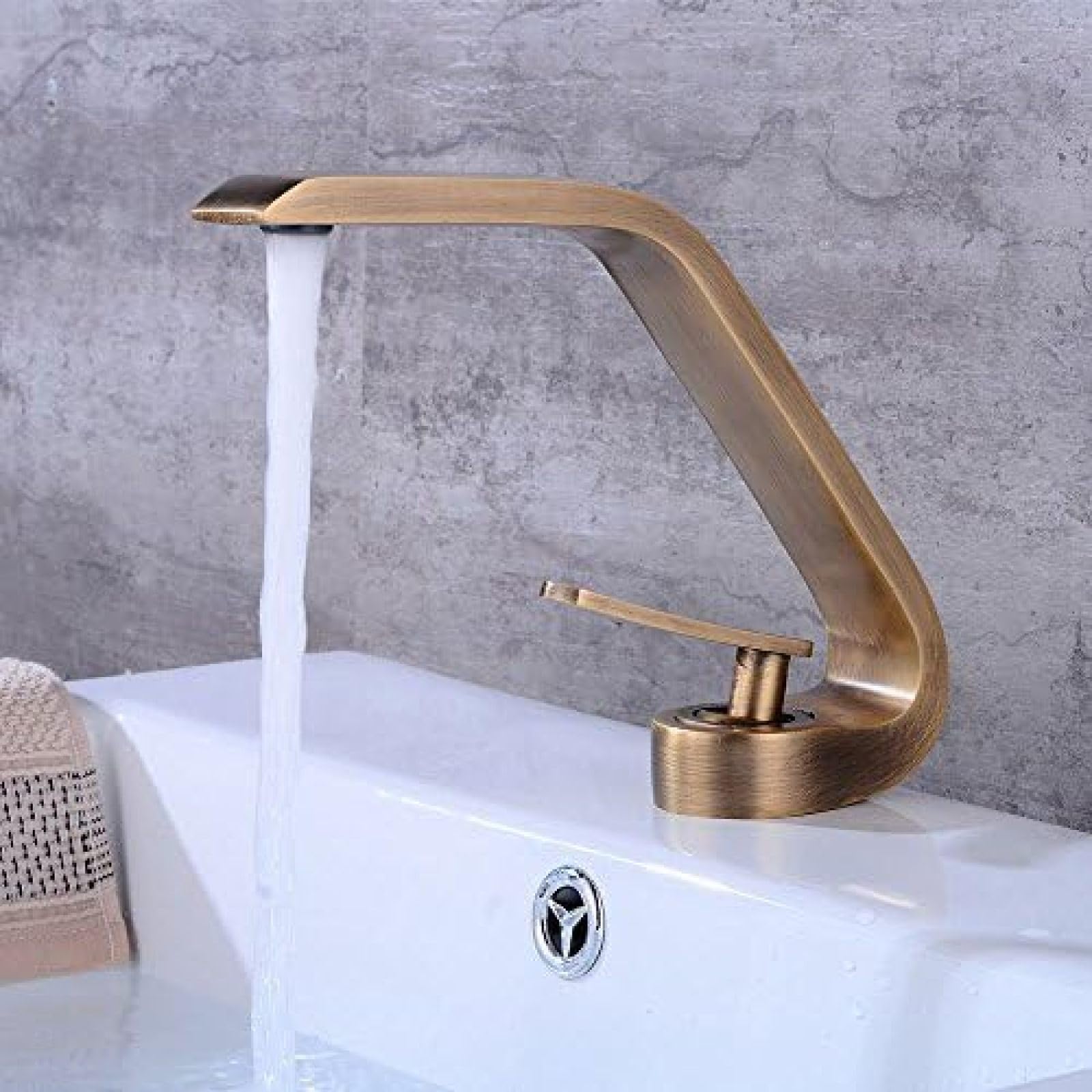 Kitchen & Bath Fixtures Taps Faucet,Antique Basin Faucet EuropUPC Bathroom Wash Basin Faucet Under Counter Basin Hot and Cold Faucet Creative Faucet