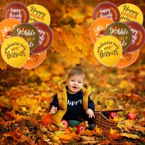 48 PCS Friendsgiving Balloons,Friendsgiving Party Decorations Balloons for Fall Theme Wedding Bridal Baby Shower Boys Girls Birthday Thanksging Day Party Decoration