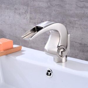 kitchen & bath fixtures taps faucet,continental brushed waterfall basin faucet retro hot and cold wash basin faucet bathroom under counter basin faucet