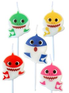 tuhi products birthday cake candles (shark)