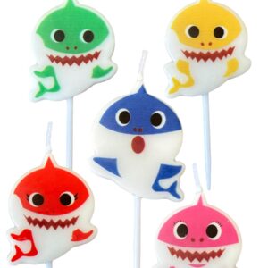 TUHI Products Birthday Cake Candles (Shark)