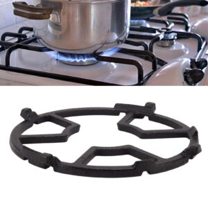 Cast Iron Wok , Non Slip Black Cast Iron Stove Rack Replacement Wok Support for Cast Iron Pans, Frying Pans, Black Steel Pans, Craft Pans, Carbon Steel Pans