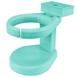 durable cup holder for outdoor furniture - adirondack chair cup holder attachment, affordable, perfect for outdoor enthusiasts, teal in color - southern homewares