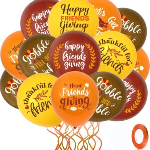 48 PCS Friendsgiving Balloons,Friendsgiving Party Decorations Balloons for Fall Theme Wedding Bridal Baby Shower Boys Girls Birthday Thanksging Day Party Decoration