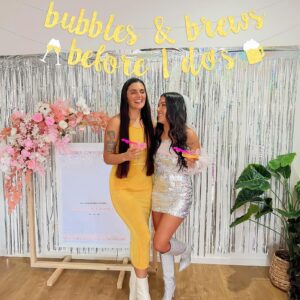 Bubbles & Brews Before I Do’s Banner for Bachelorette Party Bridal Shower Decorations Engagement Wedding Supplies