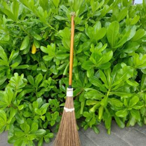 Nekenky Coconut Broom - 55 Inches Length, Heavy Duty Broom, Garden Broom, Natural Broom, Outdoor Broom, Garage Broom, Hard Floor Broom, Outdoor Brooms for Sweeping Patio