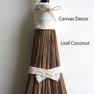 Nekenky Coconut Broom - 55 Inches Length, Heavy Duty Broom, Garden Broom, Natural Broom, Outdoor Broom, Garage Broom, Hard Floor Broom, Outdoor Brooms for Sweeping Patio