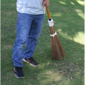 Nekenky Coconut Broom - 55 Inches Length, Heavy Duty Broom, Garden Broom, Natural Broom, Outdoor Broom, Garage Broom, Hard Floor Broom, Outdoor Brooms for Sweeping Patio