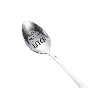 bff bestie spoon gifts for women girls i fucking miss you bitch spoons gifts for best friend long distance friendship gifts for women friends moving going away gift for girlfriend