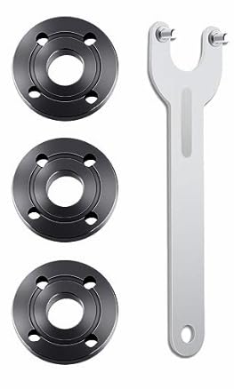 Fyjbnh 9PCS Angle Grinder Nut Angle Grinder Wrench Kit 5/8-11 Flange Metal Lock Nut for Compatible with Dewalt Milwaukee Makita193465-4 Metabo Bosch 4.5" 5" Grinder Parts