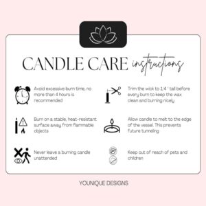 YouNique Designs Smells Like New Boobs All Natural Vegan Soy Candle 8oz - Breast Reduction, Augmentation, Mastectomy, Cancer Survivor, and After Breast Surgery Gifts for Women (Lavender & Vanilla)