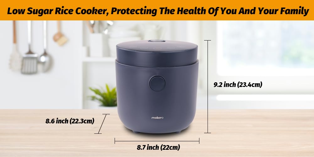 Clivia Low Sugar Rice Cooker 2L Healthy Low Carbohydrate, Mini Rice Cooker Rice Cooker, Stainless Steel Multifunctional Pot, Home Fully Automatic Multifunctional Rice Cooker