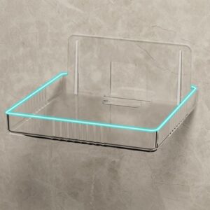 Small Floating Shelves for Wall, Acrylic Wall Shelves Display Ledges for Storage and Decoration, Display Ledges for Wall Mount Router Shelf for Kitchen Living Room,Bedroom, Bathroom