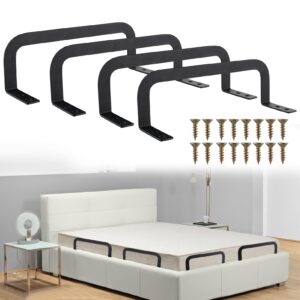 4pcs mattress retainer bar for adjustable bed keep mattress stopper from sliding slide mattress holder in place metal mattress stabilizers for wooden bed frame