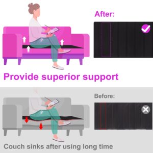 HomeProtect Large Sofa Cushion Support [22" x68-81] Extra Firm Couch Saver for Saggy Couches, 0.5" Thick Furniture Cushion Support Insert Sofa Seat Saver for Saggy Couches - Fix Your Living Room Sofa