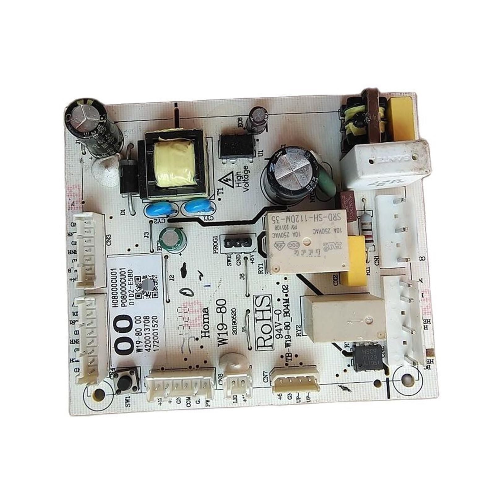 Refrigerator Refrigerator Main PCB Power Control Board. W19-52AB-ZY BCD-228WH W19-80 W19-50AC W19-69ABC W19-37 W19-37A H037CU01 (Color : W19-80)