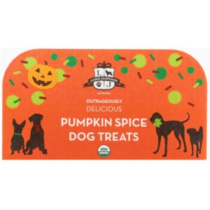 Lord Jameson: Pumpkin Spice 6 oz - Dog Patisserie Treats, Fall Holiday Collection, Organic, Soft & Chewy No-Bake Superfood Bites, Preservative Free