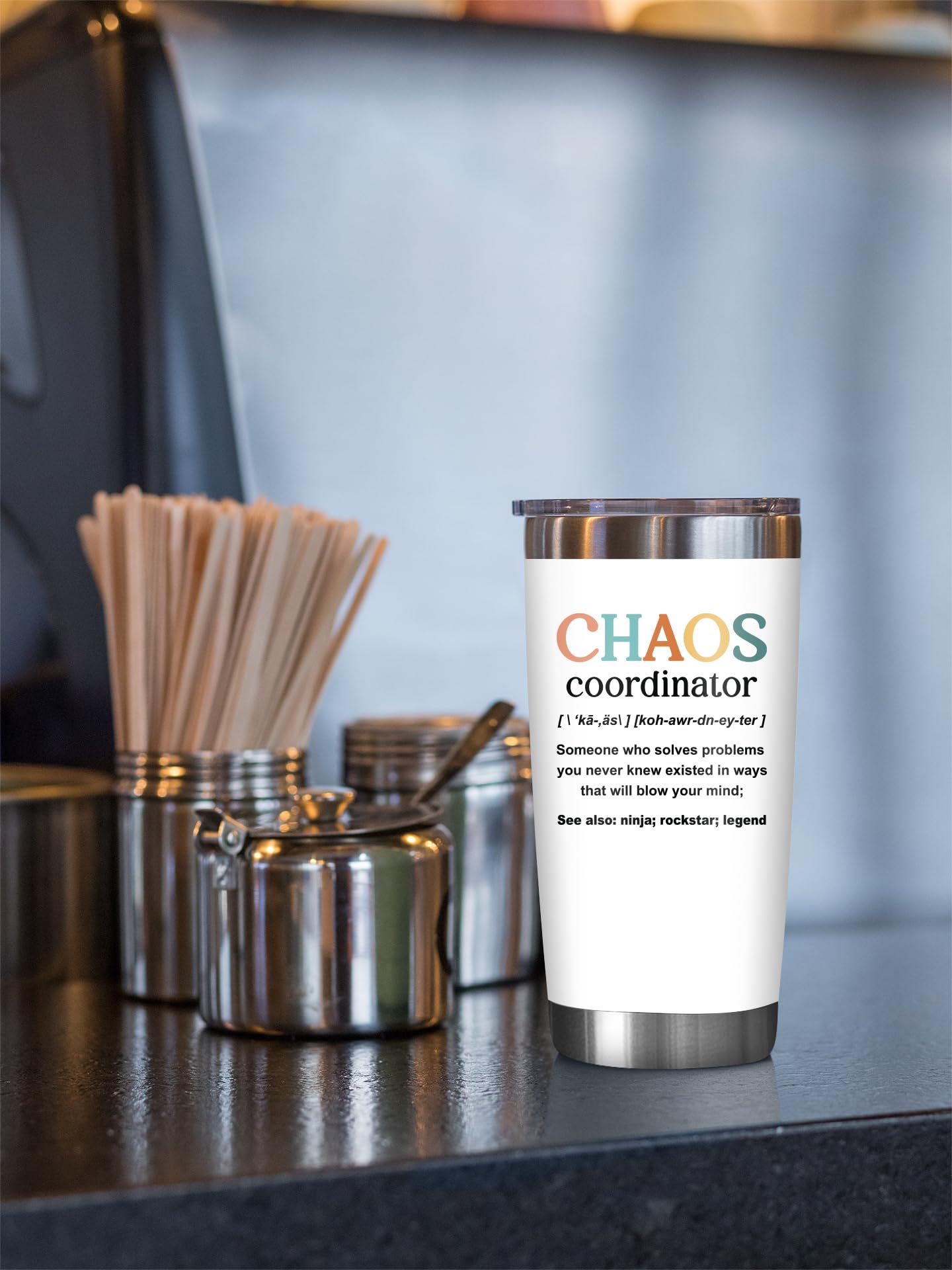 NewEleven Christmas Gifts For Women – Chaos Coordinator Gifts For Women, Boss, Manager, Coworker, Best Friend - Appreciation, Inspirational Gifts For Teacher, Nurse, Social Worker – 20 Oz Tumbler