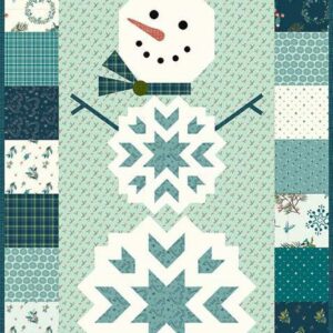 Riley Blake Arrival of Winter Collection by Sandy Gervais, Premium Quilting Fabric, Perfect for Quilting, Crafting, Sewing Projects and More… (Frosty Wall Hanging Kit)