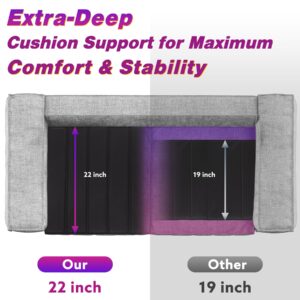 HomeProtect Large Sofa Cushion Support [22" x68-81] Extra Firm Couch Saver for Saggy Couches, 0.5" Thick Furniture Cushion Support Insert Sofa Seat Saver for Saggy Couches - Fix Your Living Room Sofa