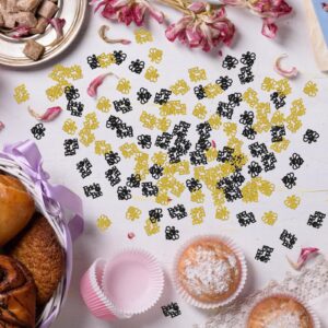 Bride to Bee Confetti Glitter, Bumble Bee Wedding Table Confetti, Bridal Shower, Happy Bee Day Scatter Confetti, Hen Party Table Decorations Confetti, 120pcs