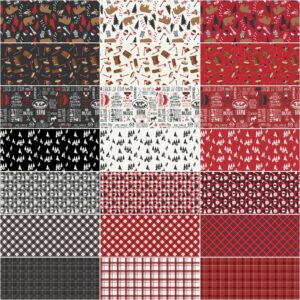 Lori Whitlock Woodsman 21 Fat Quarters Riley Blake Designs FQ-13760-21