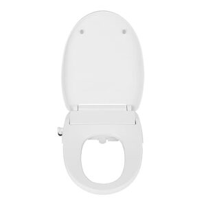 Niagara Hydrotech Electric Bidet Seat – Elongated Bidet Toilet Seat with Adjustable Water Temperature, Heated Seat, Adjustable Nozzle Position, Front & Rear Wash, Warm Air Dryer, Nightlight, Remote