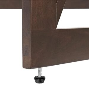 Stakmore Folding Desk with Built in 100V outlet and USB, Espresso Finish