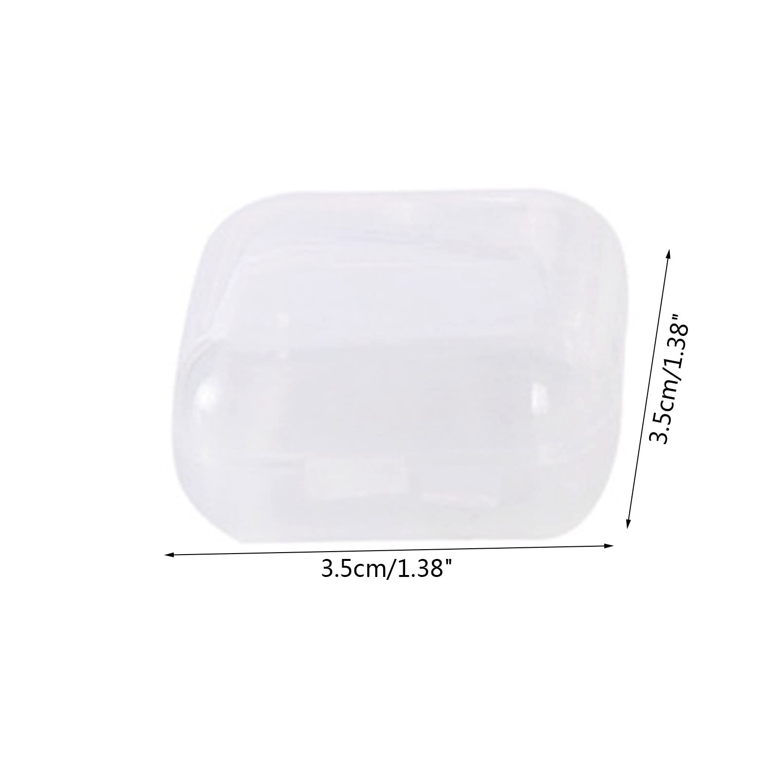 10Pieces/Set Mini Square Storage Containers Box Clear Earplugs Storage Holder for Tiny Bead Jewelry Plastic Earring Box Mini Clear Organizer Box Container Bins